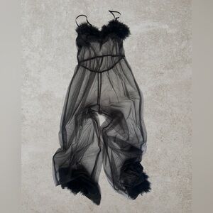 Savage X Fenty Black Sheer Chemise